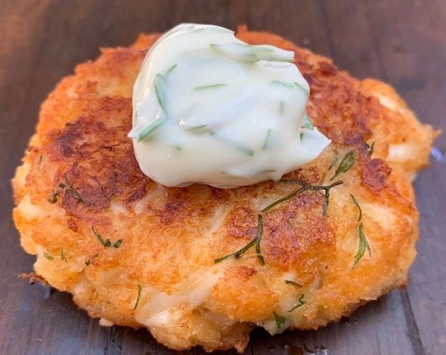 Creamy Fraser Isle Spanner Crab Cakes
