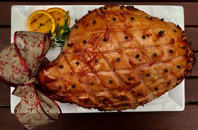 Delicious Whisky & Orange Glazed Christmas BBQ Ham