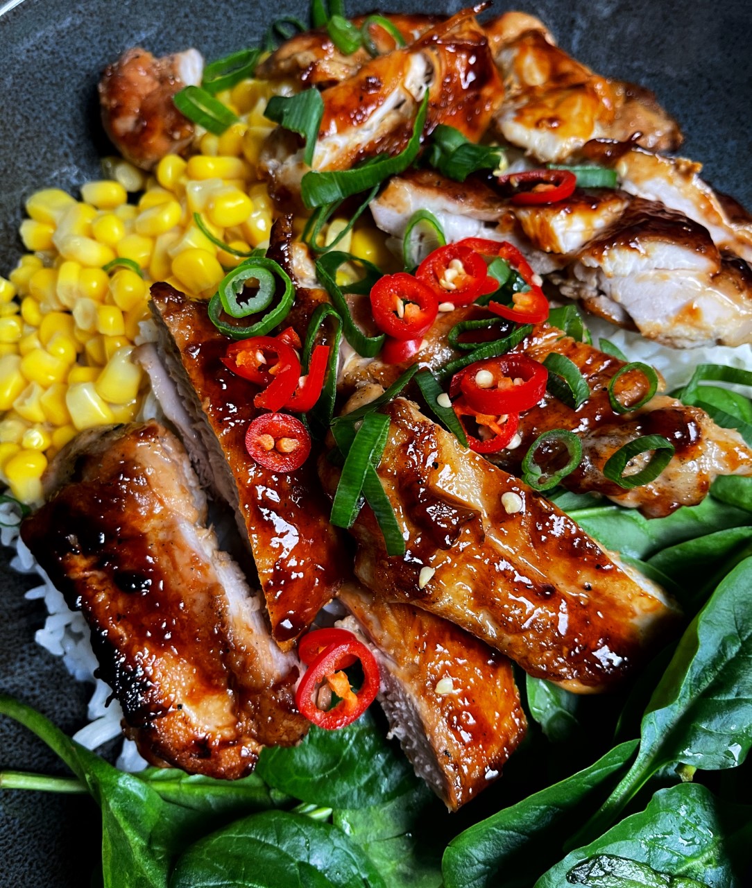 Grilled Chicken Teriyaki Rice Bowl