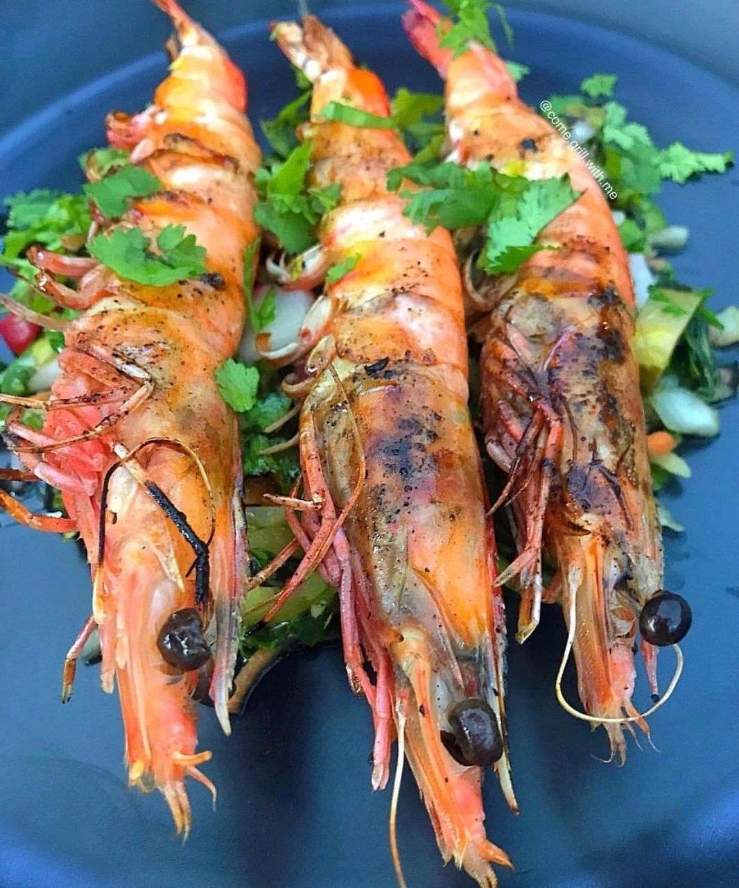 How To Grill Whole Prawns
