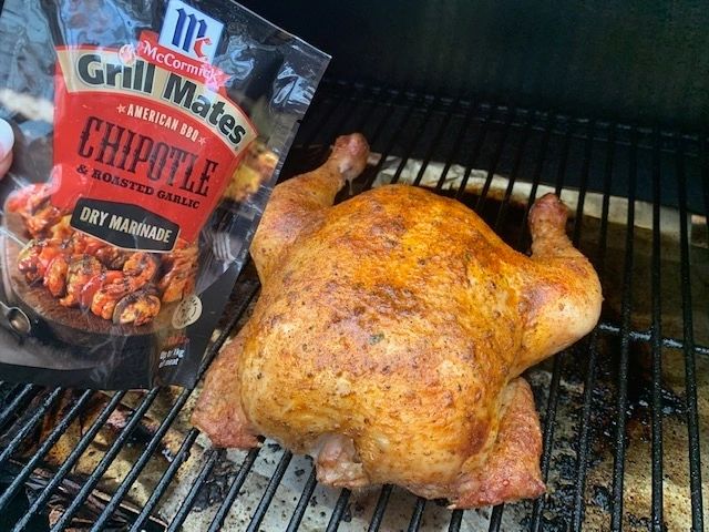 My Stuffed Roast Chicken With Chipotle & Roasted Garlic Rub